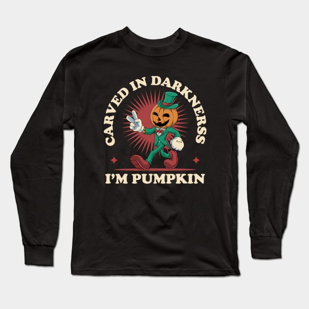 Cute Pumpkin Halloween Long Sleeve T-Shirt by milatees